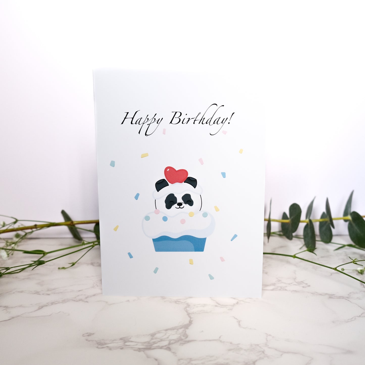 Birthday Card White