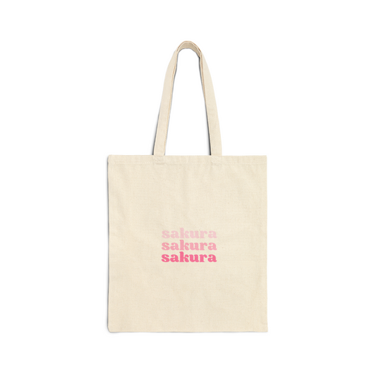 Sakura Canvas Tote Bag