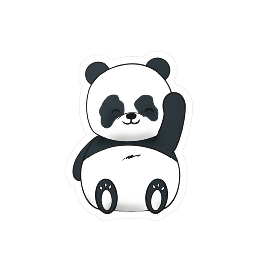 Panda Say Hi Sticker